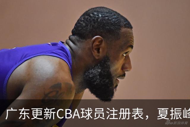 广东更新CBA球员注册表，夏振峰晋位并将赴广州锻炼