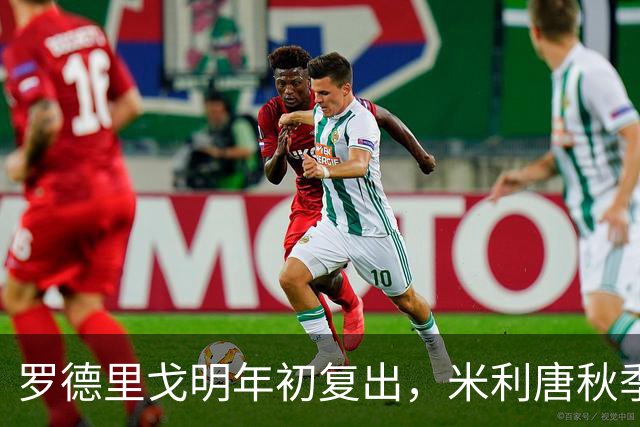 罗德里戈明年初复出，米利唐秋季回归