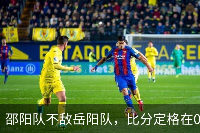 邵阳队不敌岳阳队，比分定格在0：1